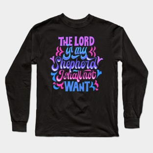 Psalm 23:1 Long Sleeve T-Shirt